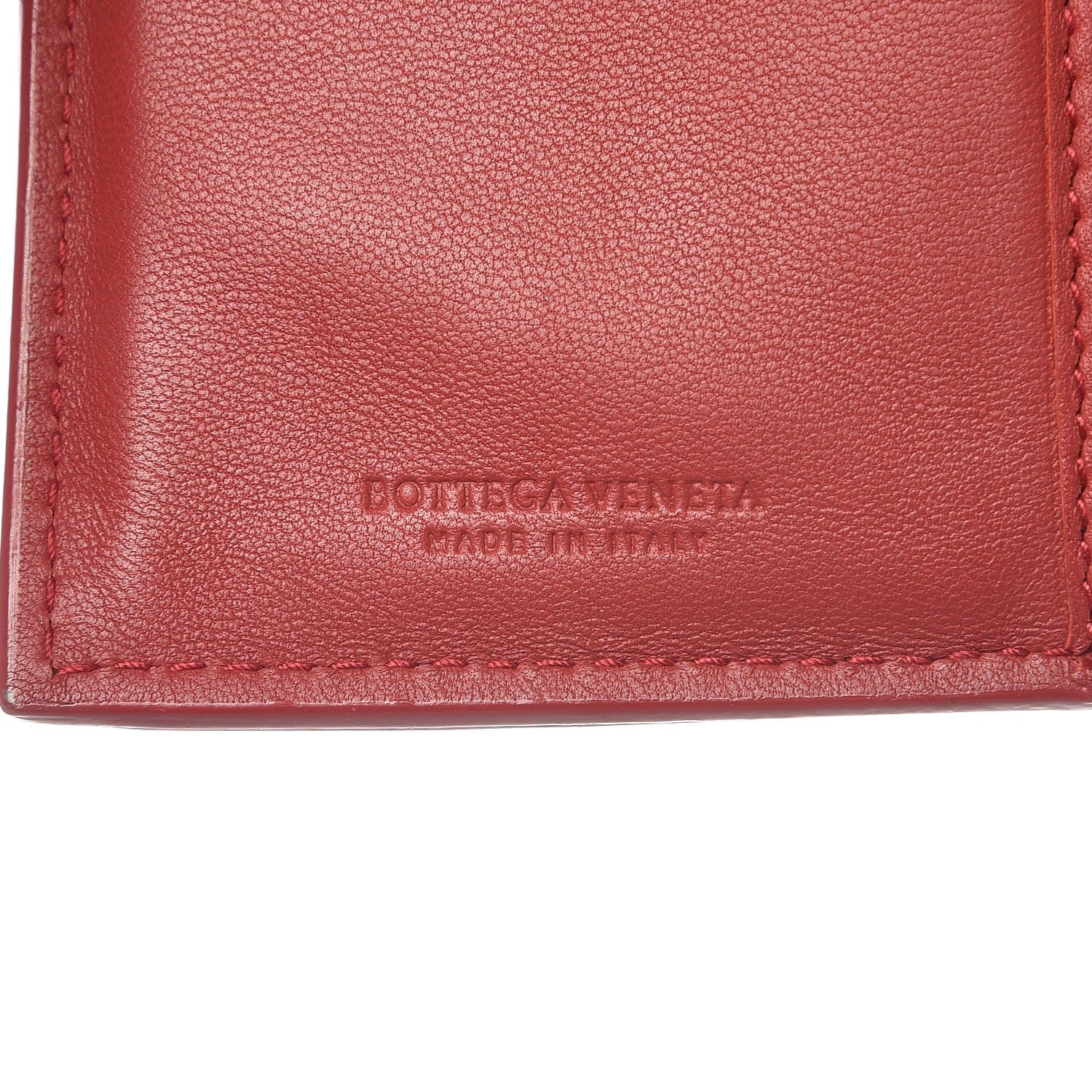 Bottega Veneta Nappa Intrecciato French Wallet China Red 7 of 12