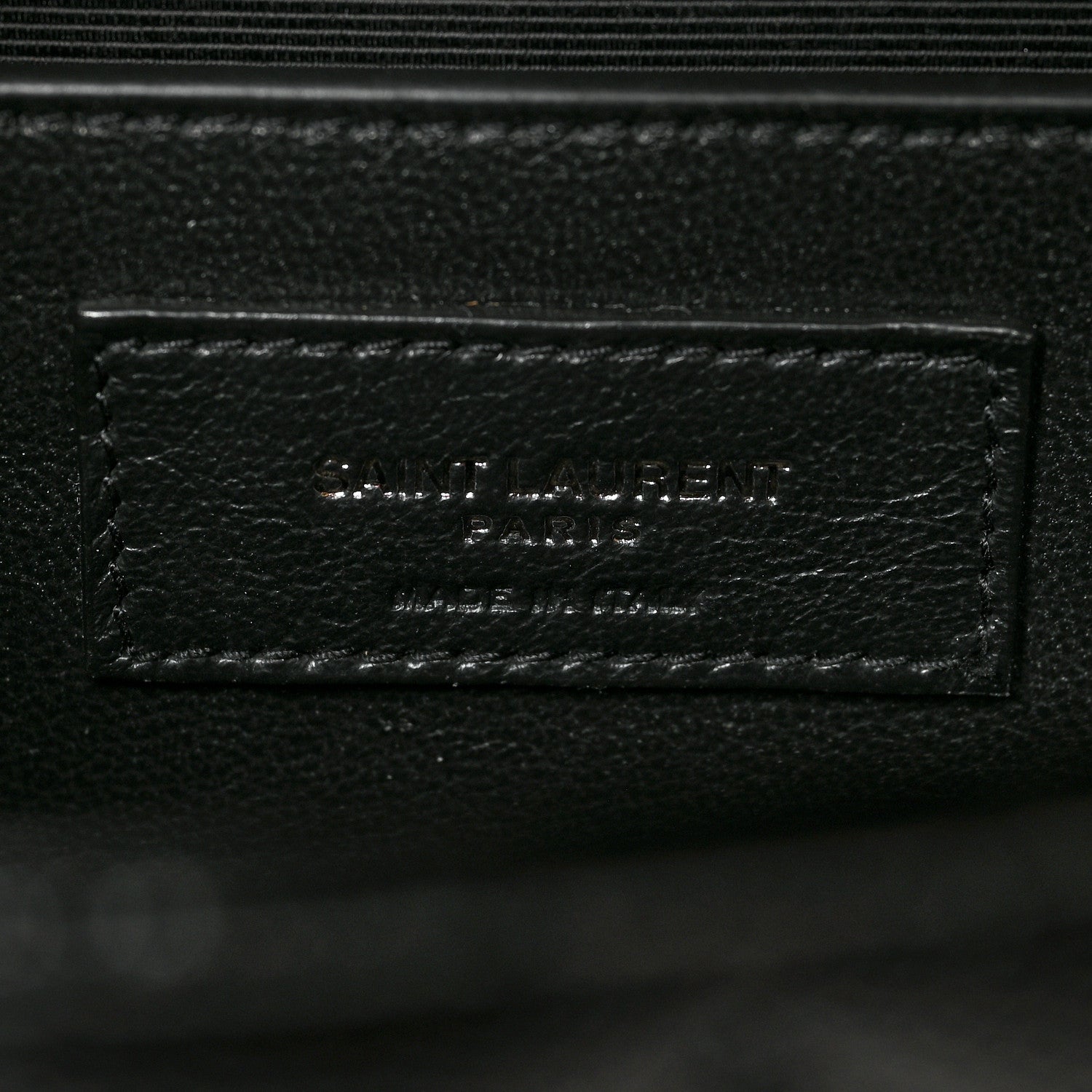 Saint Laurent Grain De Poudre Textured Mixed Matelasse Triquilt Medium Monogram Satchel Black 7 of 10