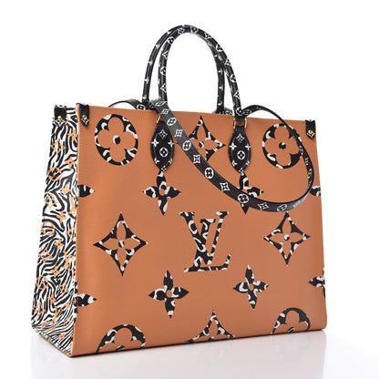 Louis Vuitton Monogram Giant Jungle Onthego GM Ivory 3 of 9