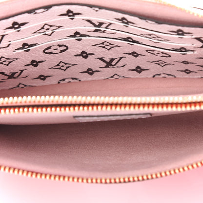 Louis Vuitton Monogram Giant Double Zip Pochette Rouge 4 of 9