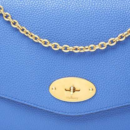 Mulberry Cross Grain Calfskin Small Darley Porcelain Blue 9 of 9