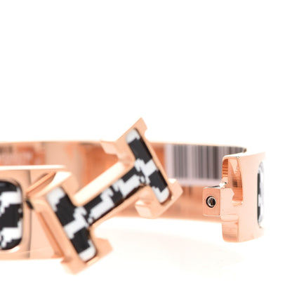 Hermes Enamel Cheval Pixel Clic Clac H Bracelet PM Black White 5 of 7