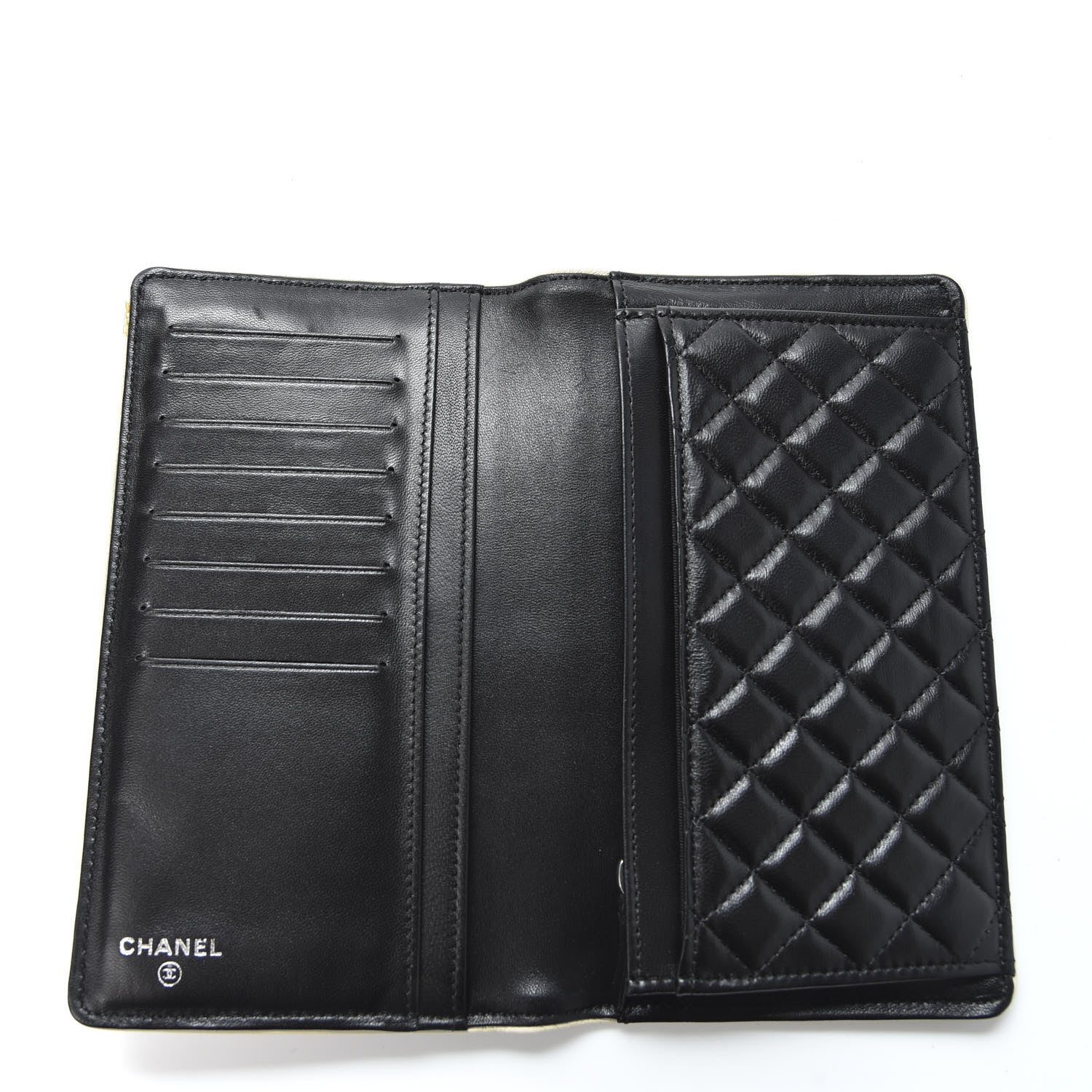 Chanel Lambskin Mademoiselle Yen Wallet Black 4 of 10