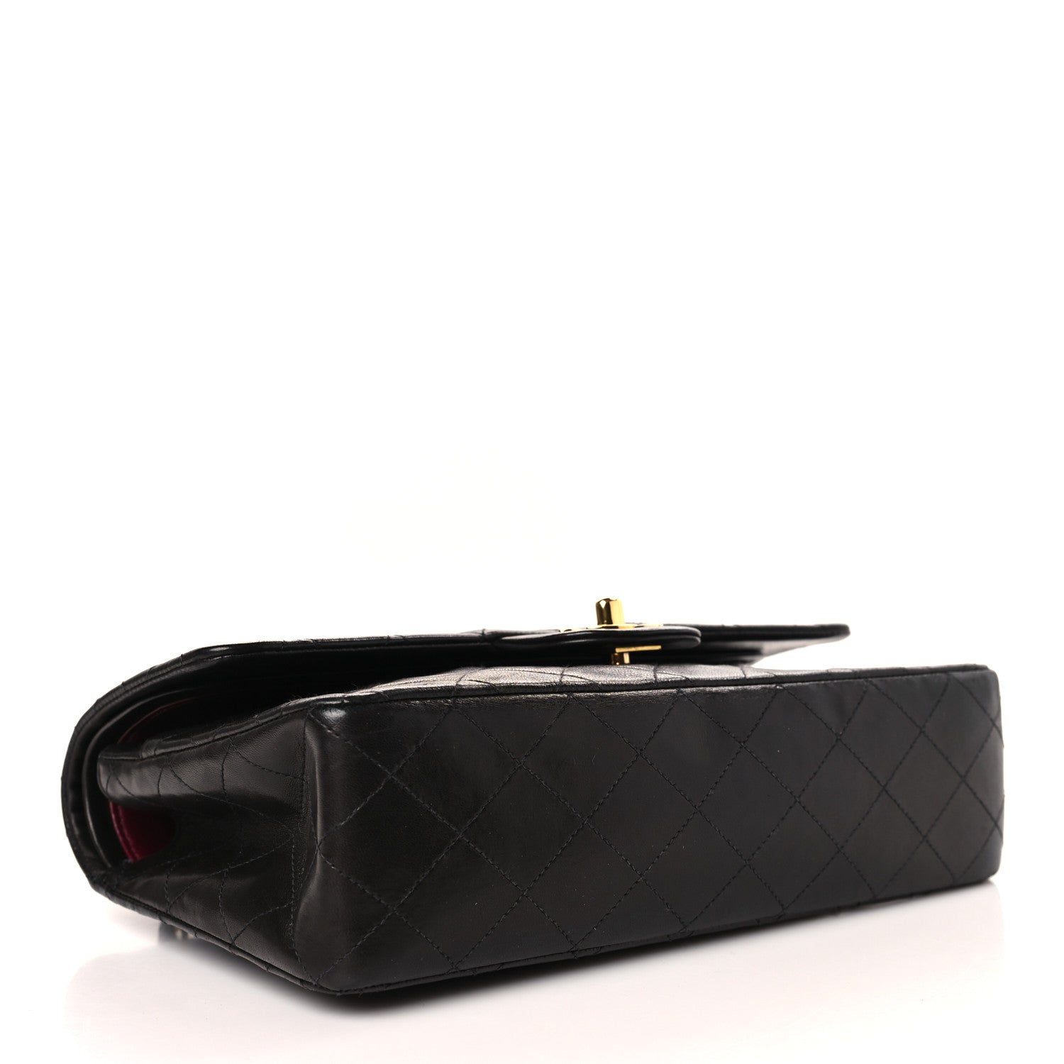 Chanel Lambskin Quilted Medium Double Flap Black 4 of 9