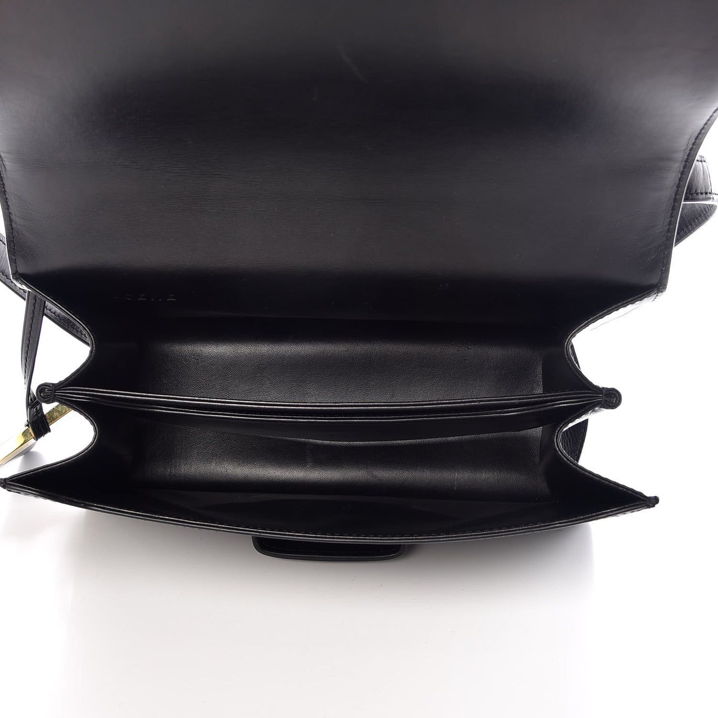 Calfskin Large Barcelona Shoulder Bag Black