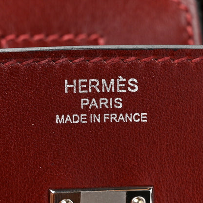 Hermes Box Birkin Sellier 25 Rouge H 5 of 13