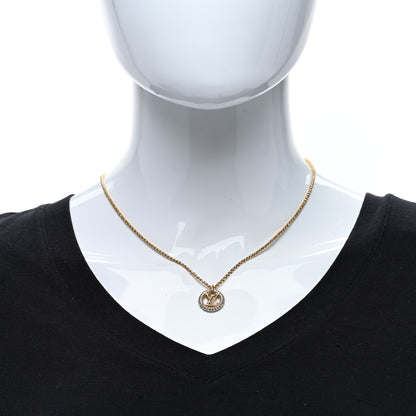 Louis Vuitton Metal Crystal Louise By Night Necklace 3 of 5
