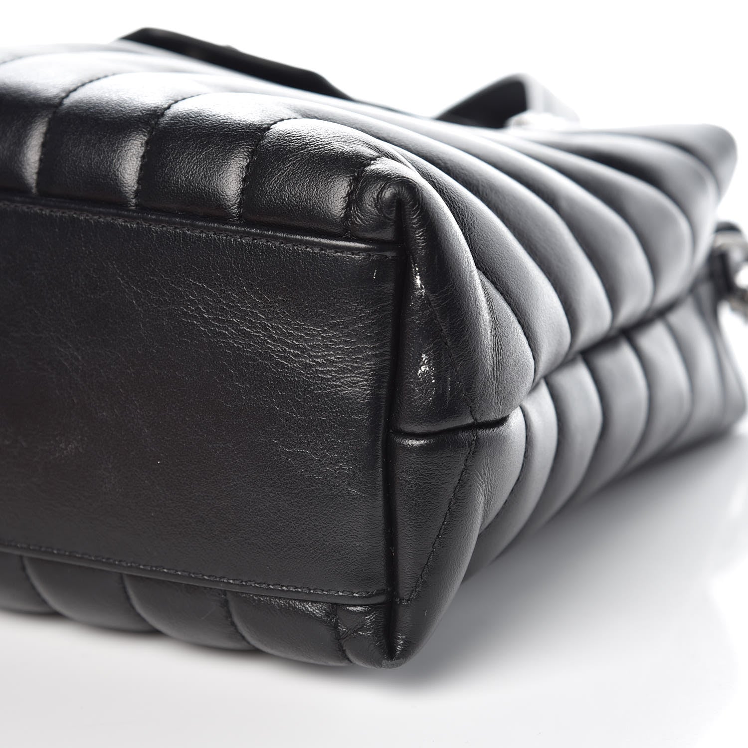 Saint Laurent Calfskin Y Quilted Monogram Small Loulou Shopper Black 14 of 14