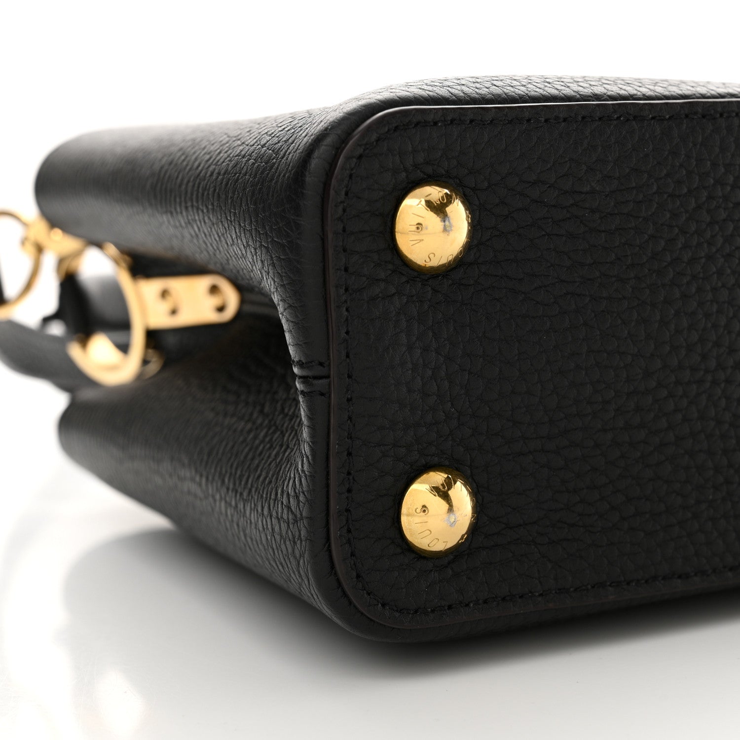 Louis Vuitton Taurillon Capucines BB Black 8 of 12