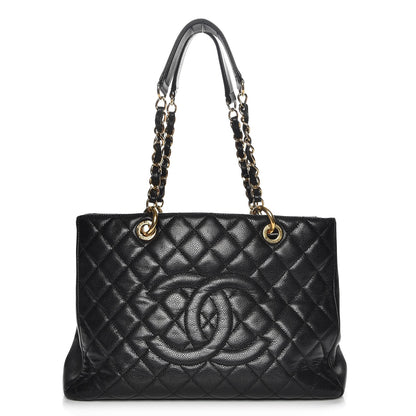 Chanel Caviar Quilted Grand Shopping Tote GST Black 1 of 7