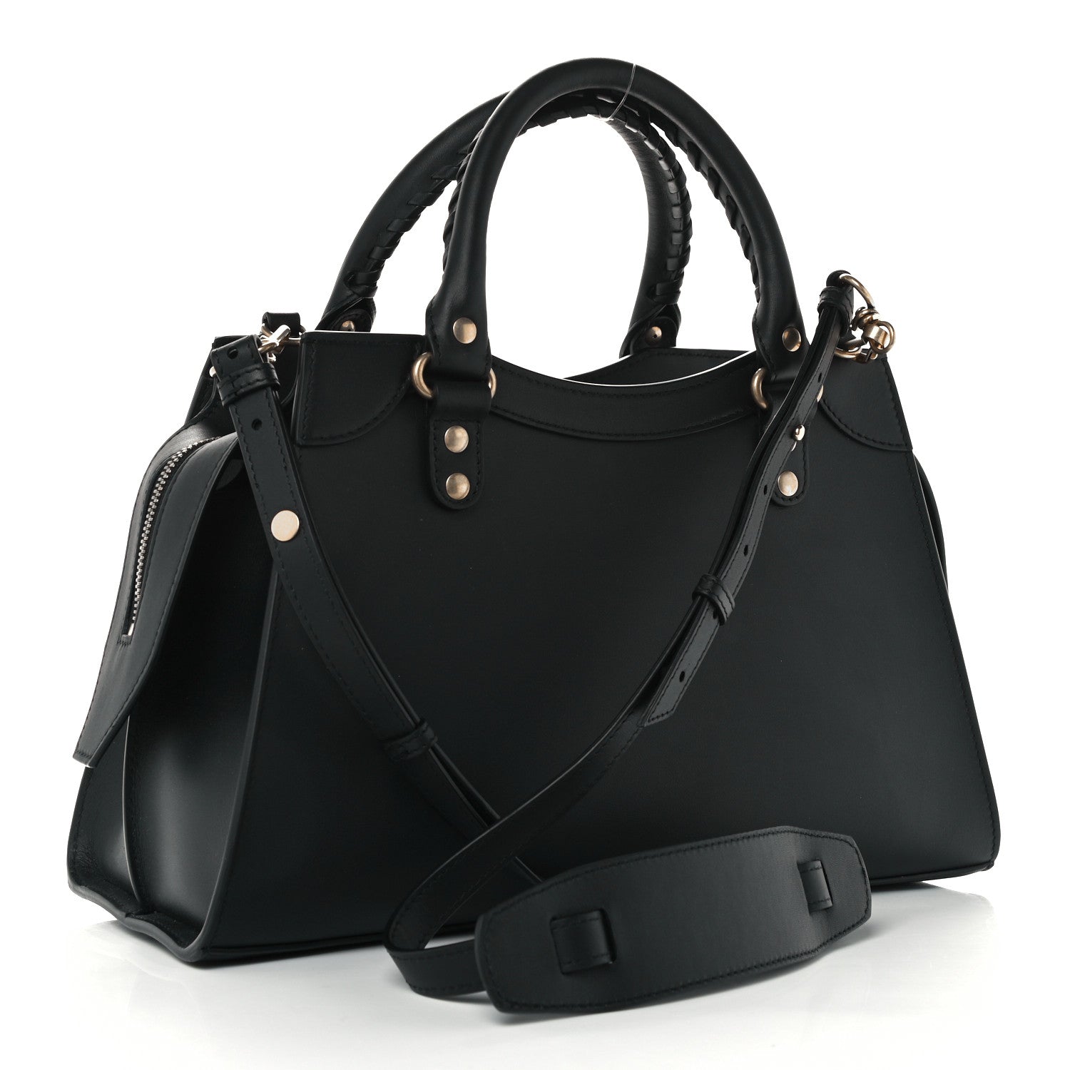 Balenciaga Smooth Calfskin Neo Classic Brass Hardware S City Black 3 of 10