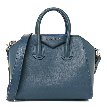 Givenchy Sugar Goatskin Mini Antigona Oil Blue 1 of 11
