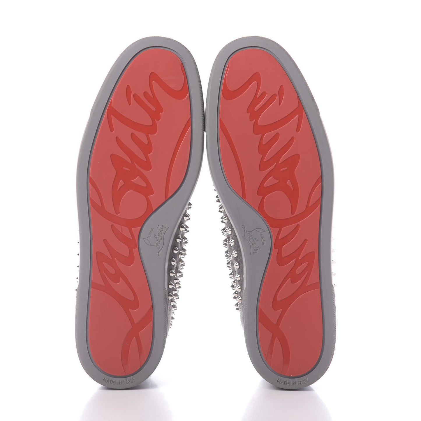 Veau Velours Mens Louis Spikes Flat Sneakers 46 Squale