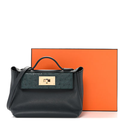 Hermes Evercolor Ostrich Touch 21 24/24 Vert Rousseau Vert Cypress 14 of 14