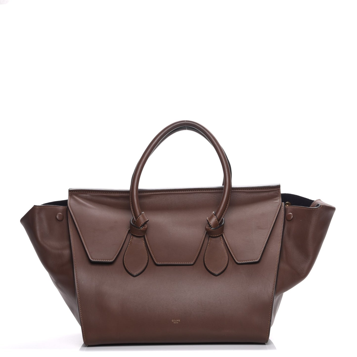 Natural Calfskin Medium Tie Knot Tote Acajou