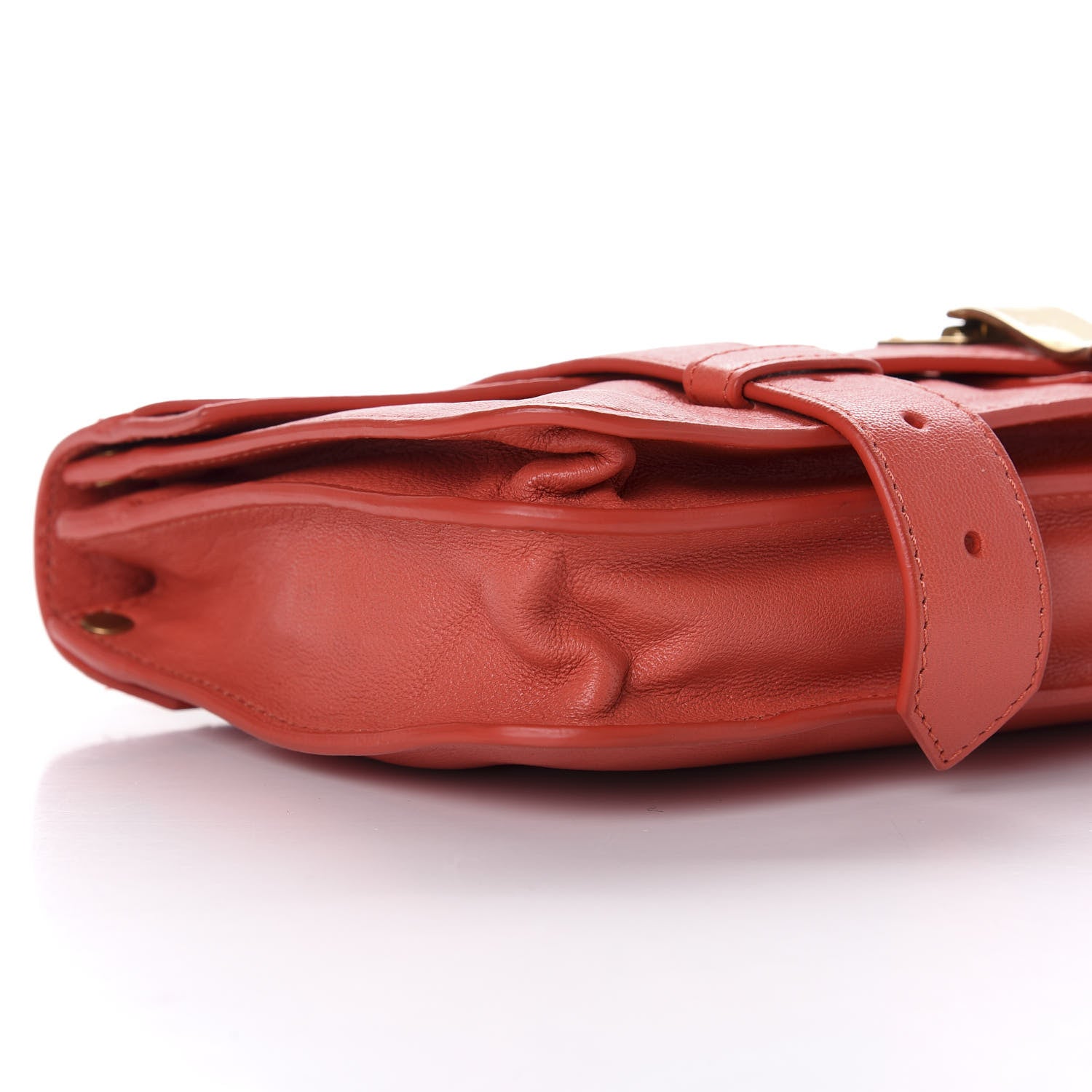 Proenza Schouler Lambskin PS1 Pochette Clutch Deep Coral 9 of 12