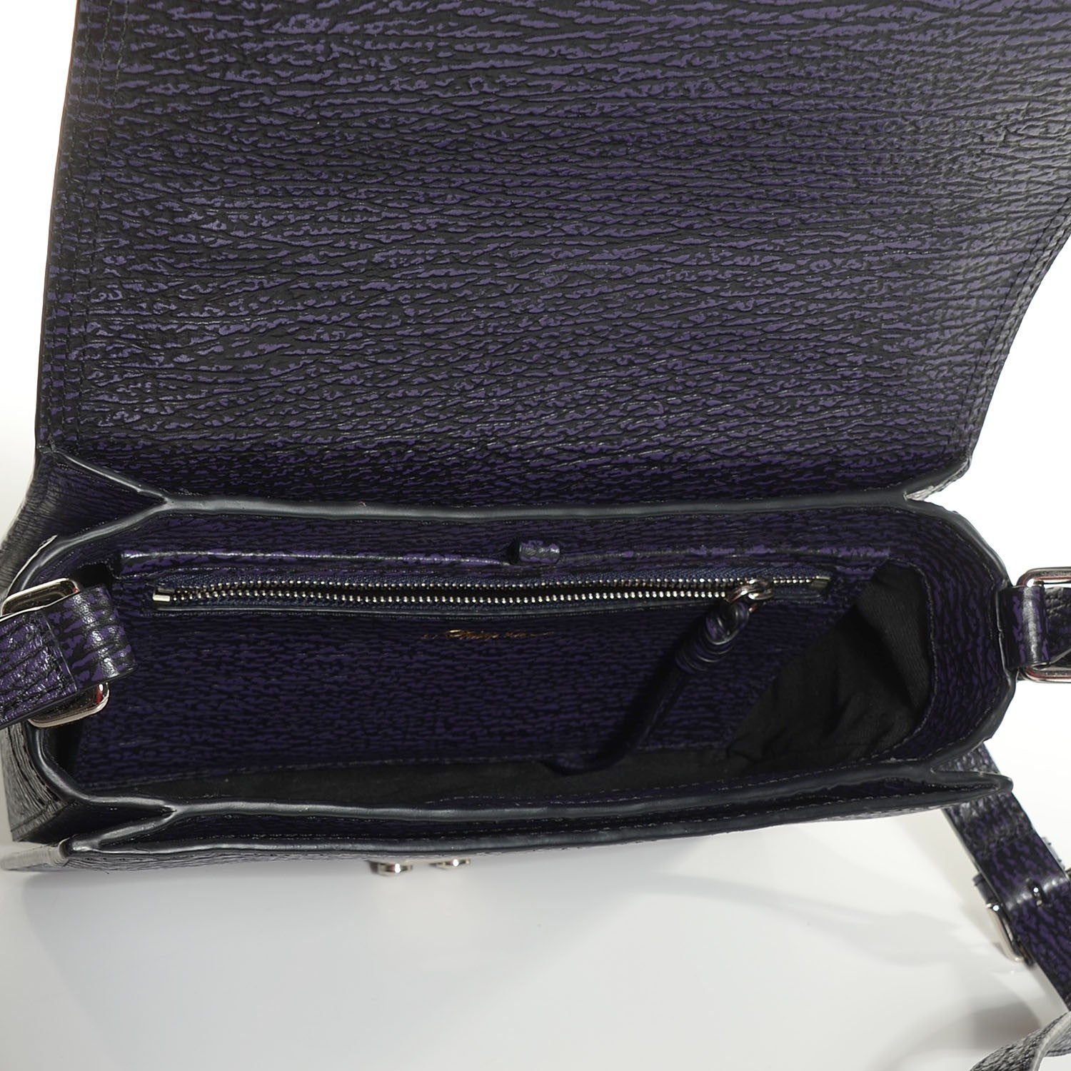 3.1 Phillip Lim 3.1 Textured Calfskin Pashli Mini Messenger African Violet 5 of 9