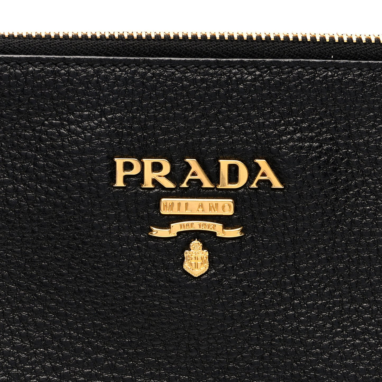 Vitello Phenix Double Zip Crossbody Bag Black