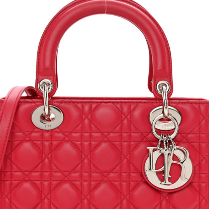 Christian Dior Lambskin Cannage Medium Lady Dior Pink 5 of 10