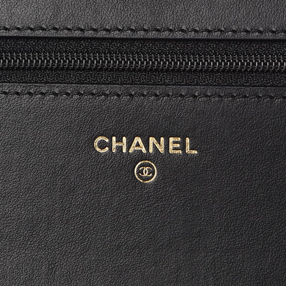 Chanel Caviar Quilted Boy Wallet On Chain WOC Black 6 of 9