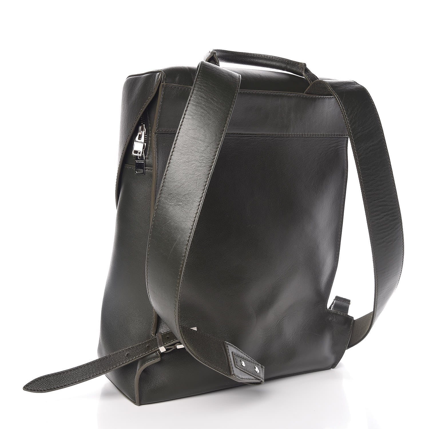 Balenciaga Calfskin Phileas Backpack Black 3 of 7