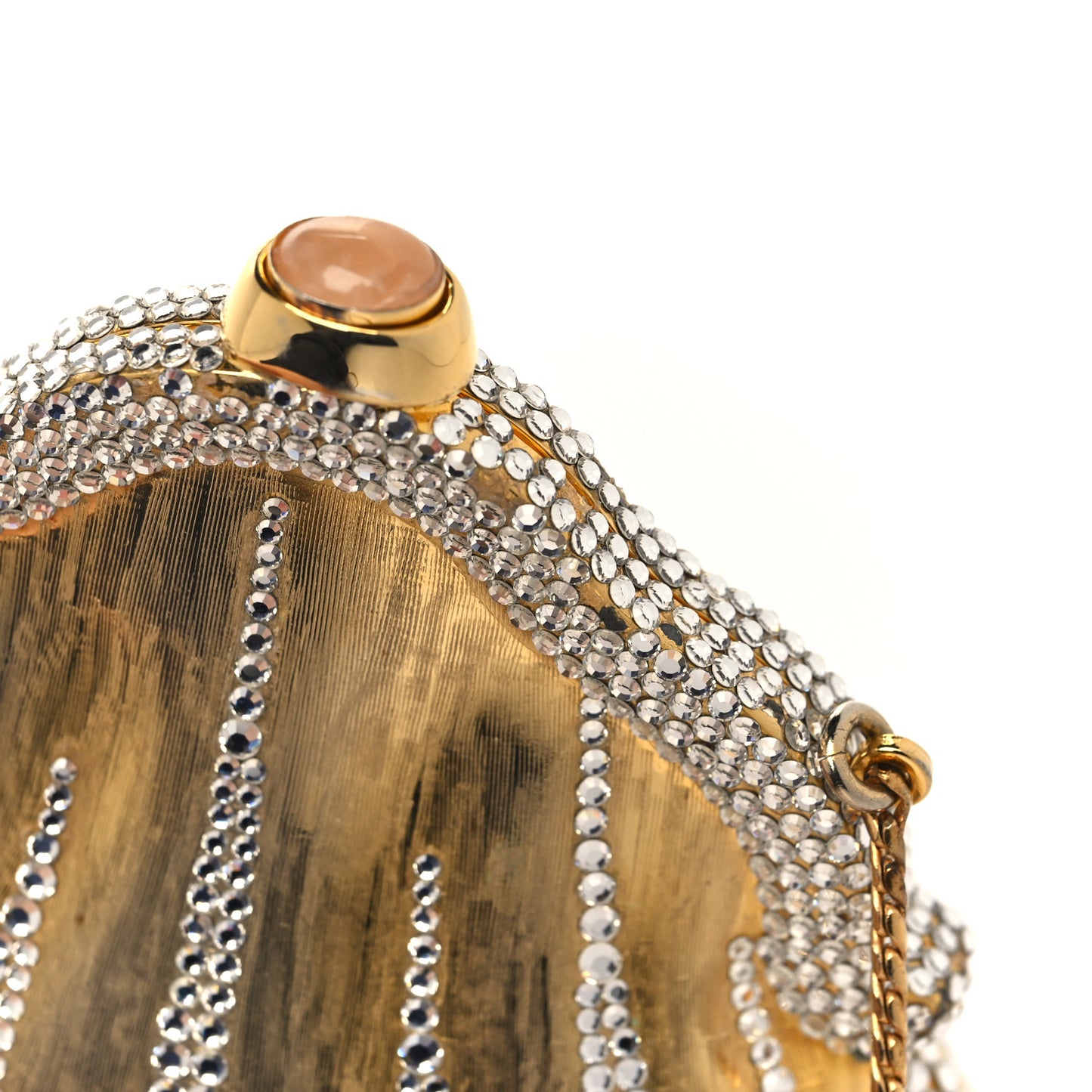 Swarovski Crystal Chatelaine Minaudiere Gold