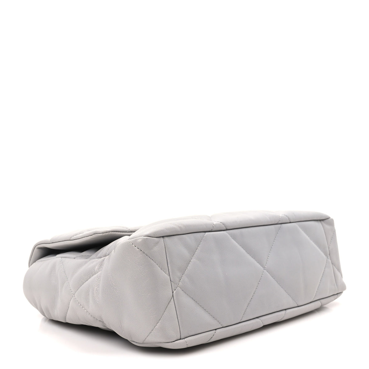 Chanel Lambskin Quilted Large Chanel 19 Flap Grey 3 of 9
