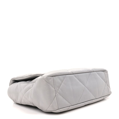 Chanel Lambskin Quilted Large Chanel 19 Flap Grey 3 of 9