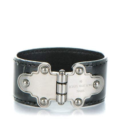 Louis Vuitton Patent Save It Bracelet 17 Black 1 of 7