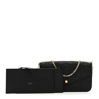 Louis Vuitton Empreinte Pochette Felicie Chain Wallet Black 12 of 12
