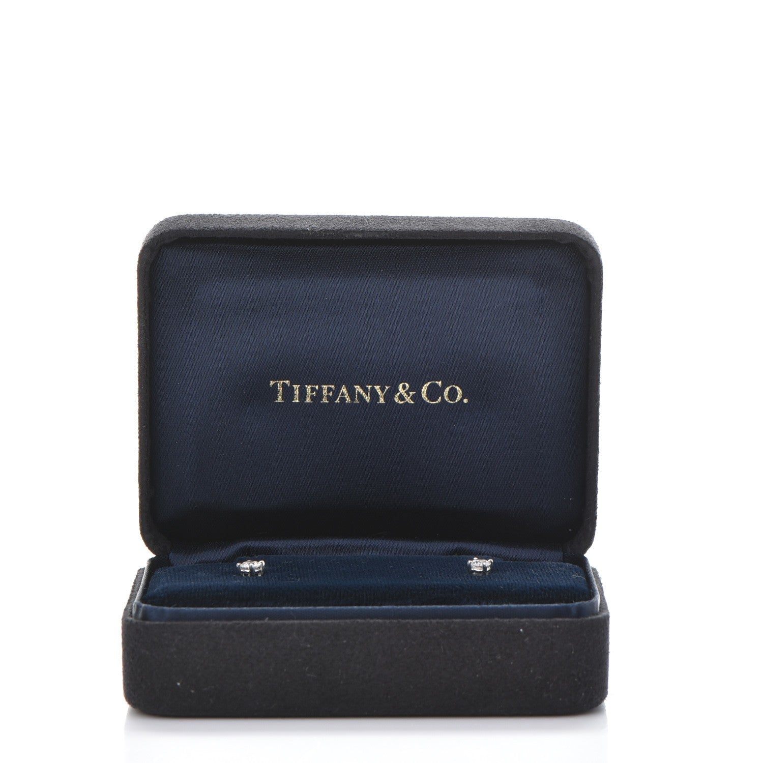 Tiffany Platinum Diamond .31ctw Solitaire Earrings 8 of 8