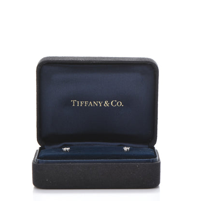 Tiffany Platinum Diamond .31ctw Solitaire Earrings 8 of 8