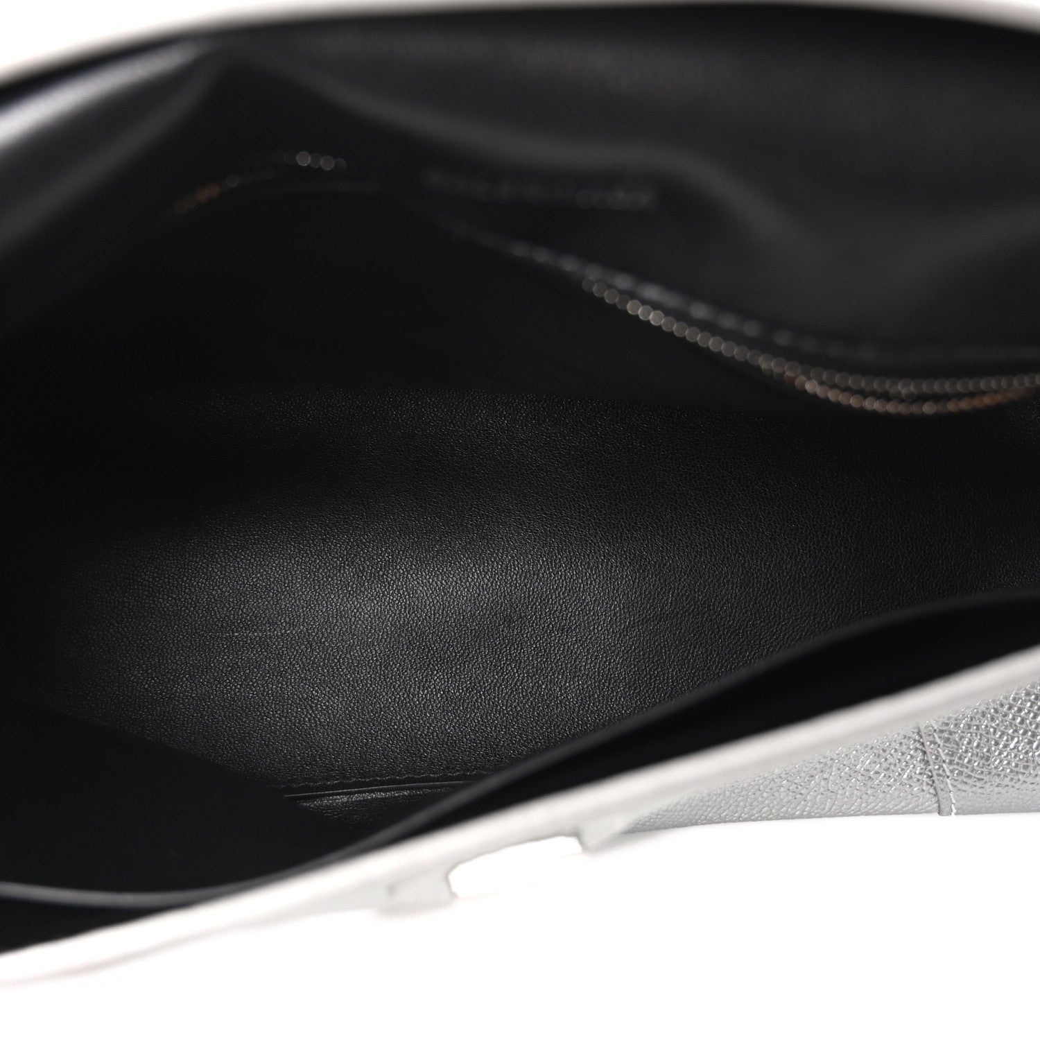 Balenciaga Metallic Soft Textured Calfskin Small Downtown Shoulder Bag Silver 5 of 9