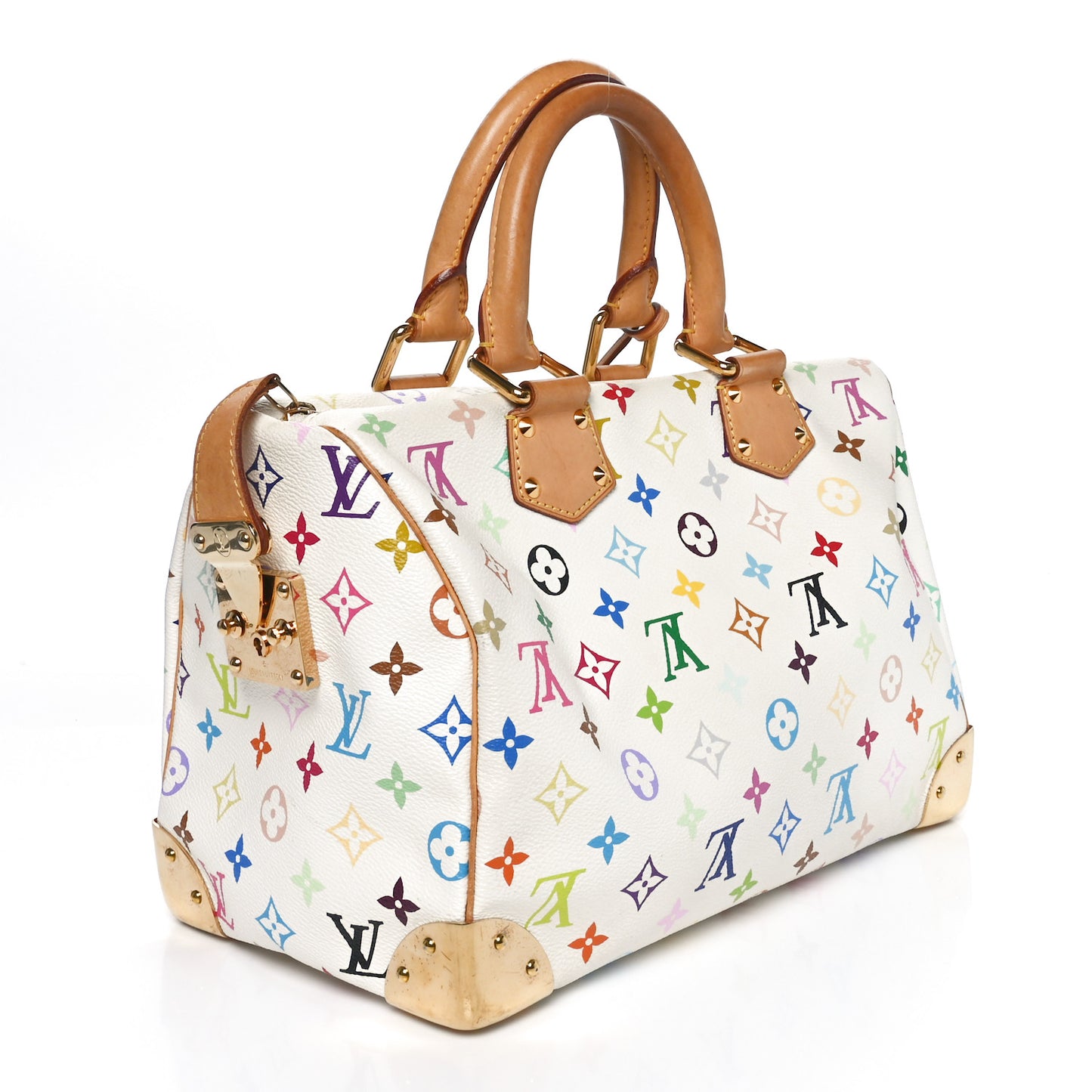 Monogram Multicolor Speedy 30 White