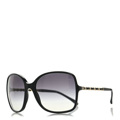 Chanel Lambskin Square Chain Sunglasses 5210-Q Black 1 of 7