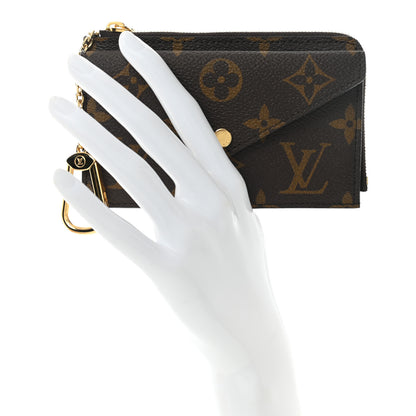 Louis Vuitton Monogram Recto Verso Card Holder Black 2 of 9