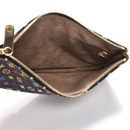 Louis Vuitton Monogram Multicolor Pochette Plate GM Black 5 of 6