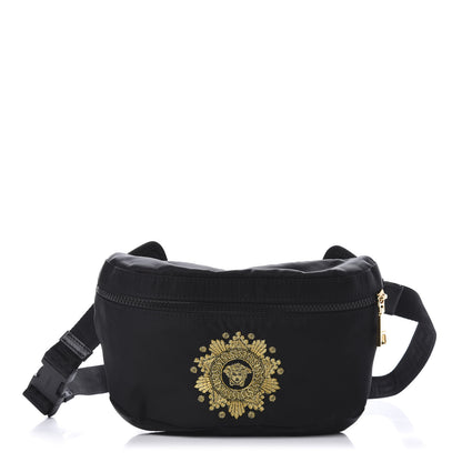 Versace Nylon Embroidered Belt Bag Black 1 of 9