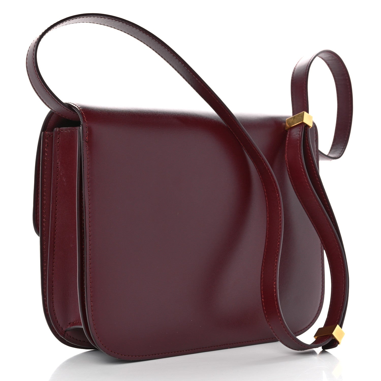 Celine Liege Calfskin Medium Classic Box Flap Bag Burgundy 3 of 15