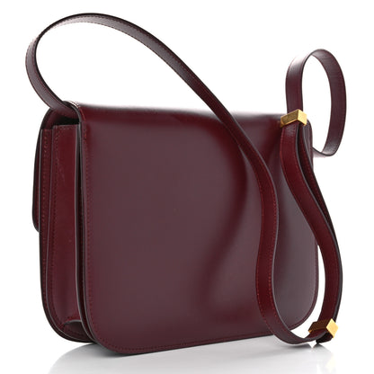 Celine Liege Calfskin Medium Classic Box Flap Bag Burgundy 3 of 15