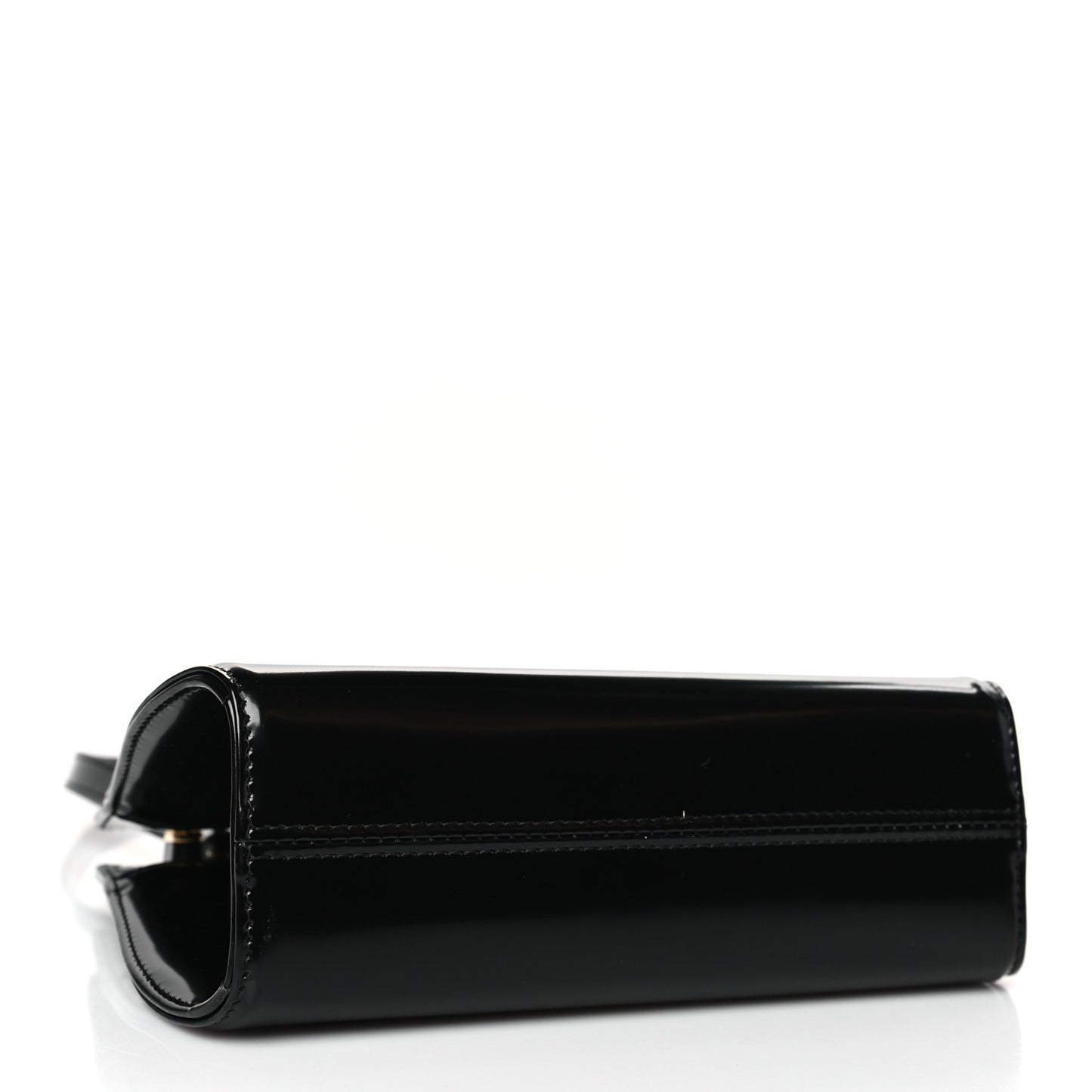 Brushed Calfskin Mini Wanda Top Handle Bag Black
