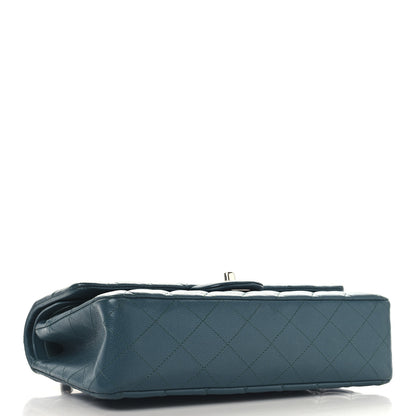 Chanel Caviar Quilted Medium Double Flap Turquoise 4 of 11