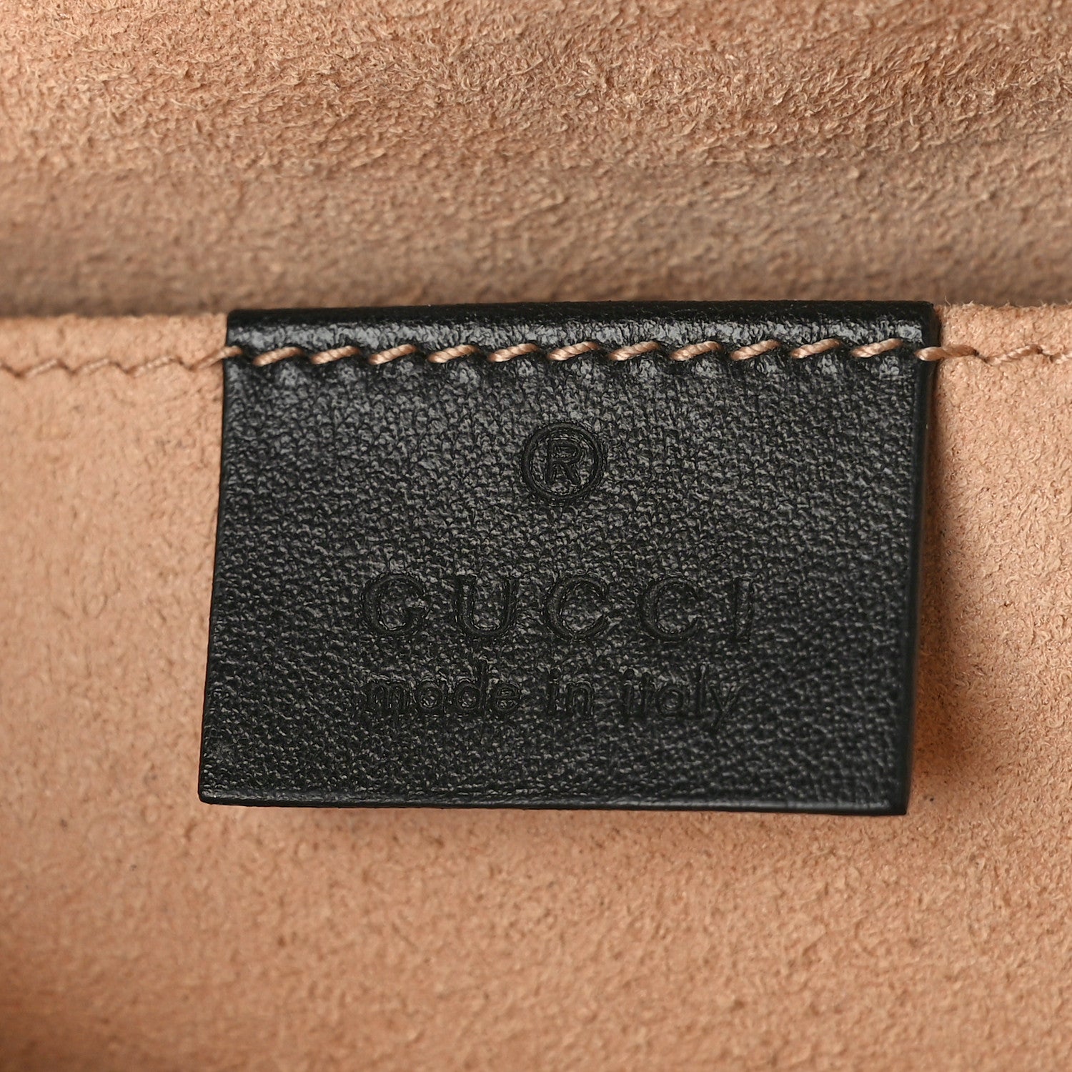 Gucci Calfskin Matelasse Small GG Marmont Chain Shoulder Bag Black 6 of 10