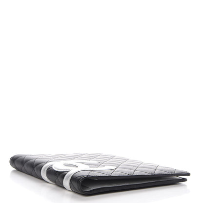 Chanel Calfskin Quilted Large Cambon Agenda Planner Black Silver 4 of 10
