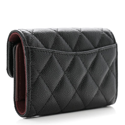 Chanel Caviar Quilted Classic 4 Key Holder Wallet Black 3 of 9
