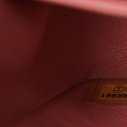 Chanel Caviar Quilted Medium Double Flap Pink 15 of 17