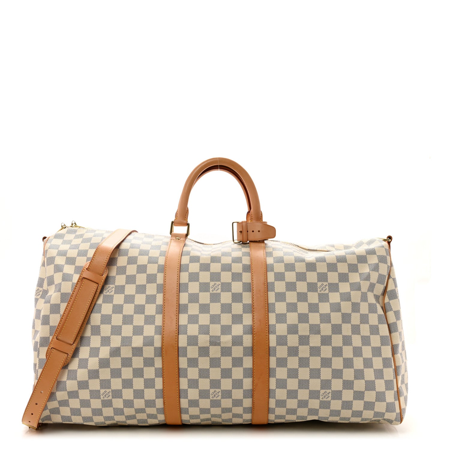 Louis Vuitton Damier Azur Keepall Bandouliere 55 1 of 12