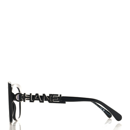 Chanel Acetate Strass Polarized Square Sunglasses 5422-B Black 3 of 7