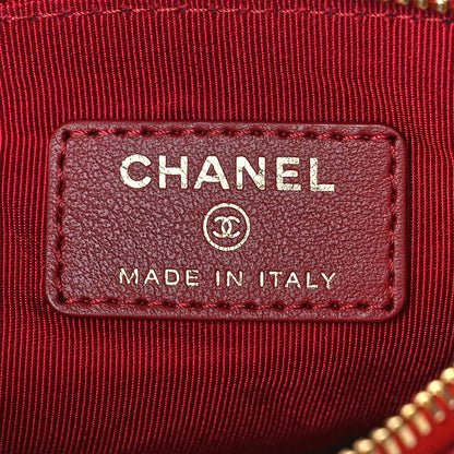 Chanel Aged Calfskin Quilted Small Reissue Cosmetic Case Red 6 of 10