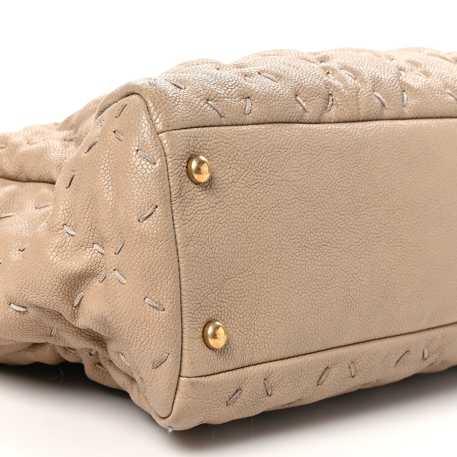 Chanel Caviar Wild Stitch Tote Beige 10 of 11